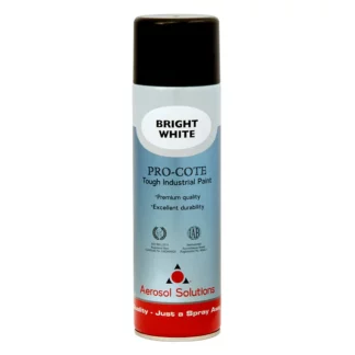 Pro-Cote - Bright White, Tough Industrial Spray Paint - 500ml
