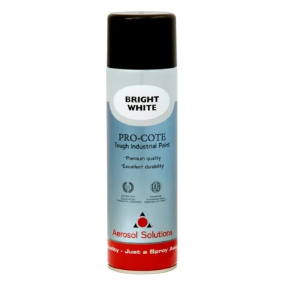 Pro-Cote - Bright White, Tough Industrial Spray Paint - 500ml