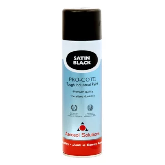 Pro-Cote - Satin Black, Tough Industrial Spray Paint - 500ml