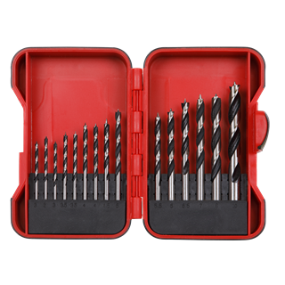 Brad Point Wood Drill Bit Set 15pc