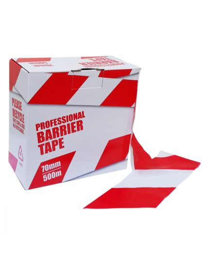 Professional Barrier Tape Red & White - Image 2