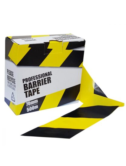 Professional Barrier Tape Black & Yellow - Image 2
