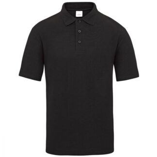 Short Sleeve Polo Shirt Black 2XL