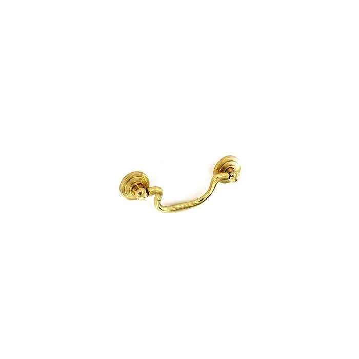 Securit Brass Drop Handle Rear Fix – 63mm