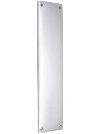 Door Plate Chrome Finger Push Plate