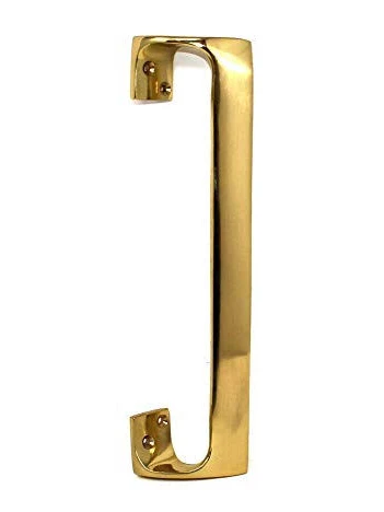 Securit Pull Handle Oval Grip Brass