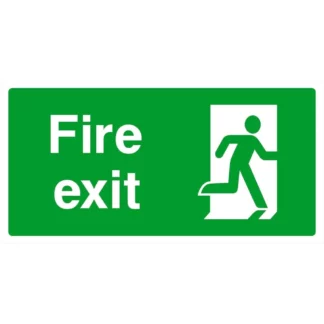 Spectrum Industrial Fire Exit - Self-Adhesive Fire Safety Sign