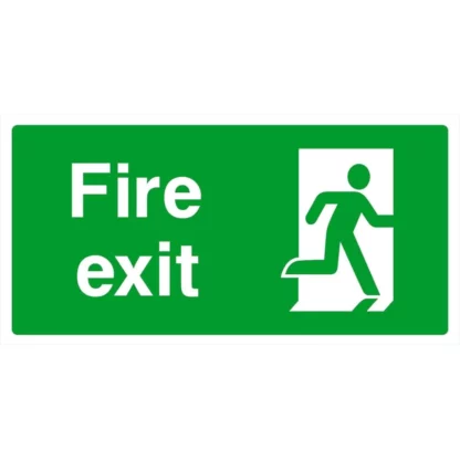 Spectrum Industrial Fire Exit - Self-Adhesive Fire Safety Sign