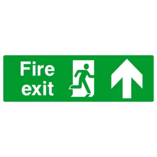 Spectrum Industrial Exit Up Arrow - Self-Adhesive Fire Safety