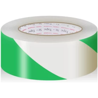 White/Green 33m Self-Adhesive Hazard Tape