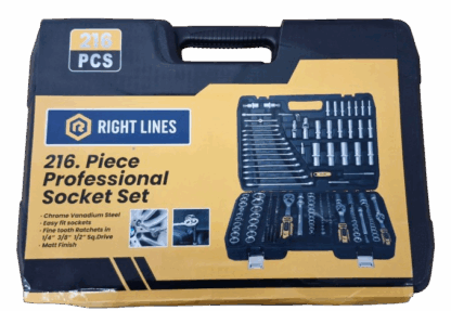 Right Lines 216pcs Full Metric Socket Set | Chrome Vanadium Steel - Image 2