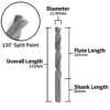 11.9mm Jobber Drill Bit | Lyndon, HSS, DIN 338, 135° Split Point - Image 4