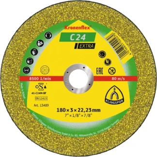 115mm x 2.5 x 22,23 Klingspor C 24 Extra Stone Cutting Wheel (Flat)