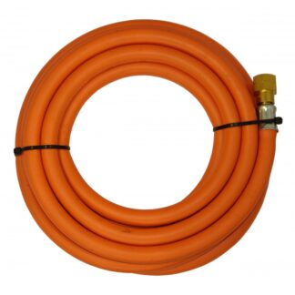 Parweld 764105 5m x 3/8" Orange Fitted Propane Hose