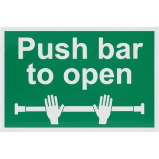 Push Bar to Open Sign