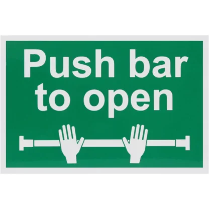 Push Bar to Open Sign