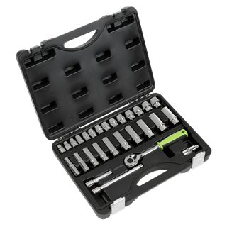 SEALEY 28PC 3/8sq Socket Set