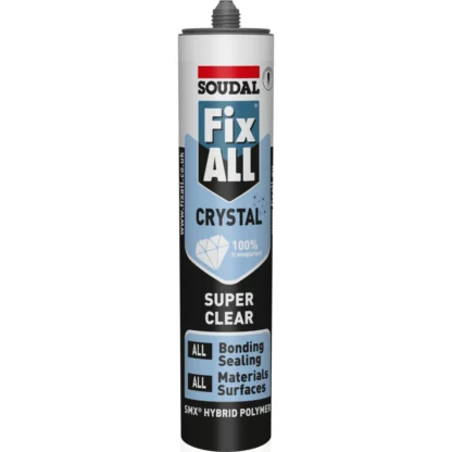 Soudal Fix All Crystal Adhesive & Sealant - Clear 290ml