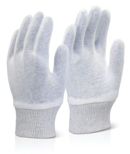 Stockinette Cotten Glove Knitted Cuff