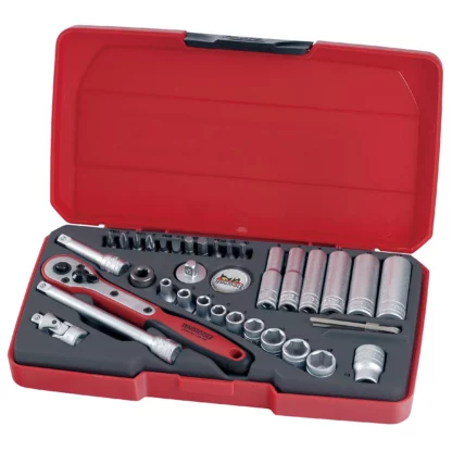 Teng Tools 36 Piece 1/4" Drive Socket Set | T1436