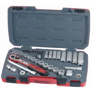 Teng Tools Mecca Pro 3/8" Socket Set 6 pt 39 Pieces | T3839