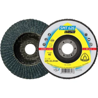 115mm x 22,23 60 Grit Klingspor SMT 624 Supra Convex Flap Disc
