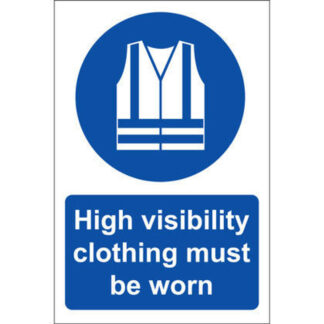 Spectrum Industrial High Vis - Self-Adhesive Blue Mandatory Sign